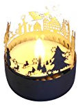 WINTERZEIT Schattenspiel, liebevoll gestaltet Super Minigeschenk und Mitbringsel, für Teelicht, unbegrenzt wiederverndbar,günstiger Postversand, Adventskalenderfüllung,Wichtelgeschenk,Grußkarte