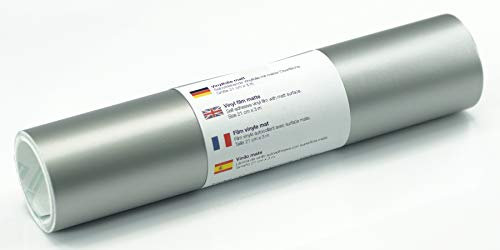Kreativplotter Wandtattoo Folie matt 21cm x 3m - Farbauswahl, Farbe:Silber