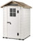 GARDIUN KSP38220 - Abri en résine Tuscany Evo 120 2 m² 137 x 144 x 214 cm Blanc/Beige