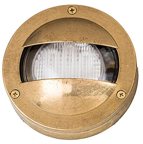 Wandleuchte Messing rund IP64 Maritim klein Ø14cm Aussen Lampe Terrasse Haustür Balkon Haus