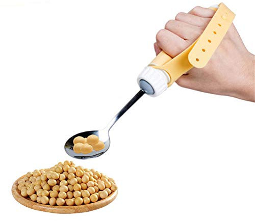 Dbtxwd Personnes âgées Auxiliaires Vaisselle Cuillère Fourchette Anti-Vibration Anti-Shake Ustensiles pour Les Patients (ne Faites Pas de Distinction Entre Mains Gauche et Droite),Spoon