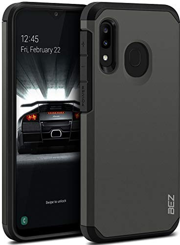 BEZ Handyhülle für Samsung Galaxy A20e Hülle, Tasche Stoßfestes Kompatibel für Samsung A20e, [Heavy Duty Serie] Outdoor Dual Layer Armor Case Handy Schutzhülle Robuste, Grau