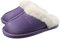SMajong Hausschuhe Damen Herren Winter Warme Plüsch Pantoffeln Lammfell Flauschige rutschfeste Slippers Indoor Outdoor Lila 38/39 EU (Sohlengröße 40/41)