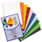 50 DIN A4 Papier-bögen Farbmix 1 - Planobogen - 10 Farben - 160 g/m² - 21 x 29,7 cm - Bastelbogen Ton-Papier Fotokarton Bastel-Papier Ton-Karton - FarbenFroh