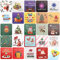 24 Stück Mini-Weihnachtskarten mit Umschlägen, Merry Christmas Grußkarten, sortierte Feiertags-Weihnachts-Karten in 24 einzigartigen Designs, 6,9 x 7,9 cm