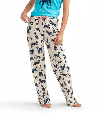 Little Blue House Damen Jersey Pajama Pants Pyjamahose, Bandana-Labs, Small