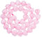 Fashewelry 42pcs Polished Heart Natural Rose Quartz Stone Beads Tumbled Chakra Gemstone Beads Crystal Healing Drilled Loose Beads for Earring Bracelet Necklace Jewelry Making