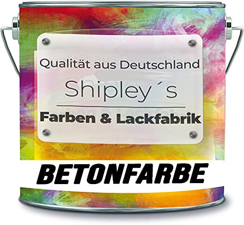 Shipley's Farben & Lackfabrik Betonfarbe Garagenfarbe Bodenfarbe Bodenbeschichtung für Innen Fliesenlack Industrieboden Kellerfarbe Wohnraum Gießharz Epoxidharz (30 KG, Betongrau Ral 7023)