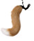 Fuchsschwanz, Tierschwanz Kunstfell Wolfsschwanz Kostüm Schwanz Halloween Kunstpelz Cosplay Einstellbare pelzigen Fuchsschwanz Kostüm für Kinder, Mädchen, Party, Faschingskostüm(50cm)