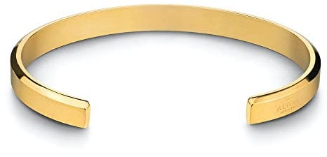 Alton of Sweden | Premium Armreif für Herren und Damen in Silber oder Gold | Armband aus Edelstahl | Tolles Geschenk für Männer und Frauen (M/L, Gold)
