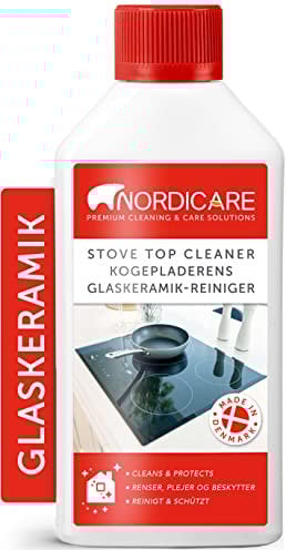 Nordicare Hob Cleaner Glass Ceramic - Induction Stove Top Cleaner Polish and Protector for Everyday Use - Made in Denmark (500ml)