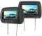 2 Uds 7 en Control Inalámbrico Reposacabezas Ajustable LCD Reproductor de Vídeo MP5 Pantalla Negro Coche Reproductor de DVD Monitor de Reposacabezas