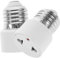 DOITOOL Adaptador de 2 piezas, casquillo E27