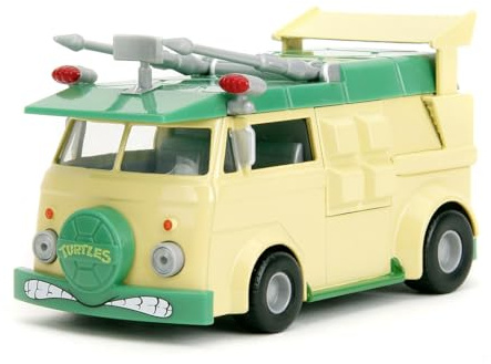 Jada Toys - Ninja Turtles Party Wagon, Modellauto aus Metall, 1:32, Teenage Mutant Ninja Turtles Party-Van aus Metall, 13,5 cm, für Fans und Kinder ab 8 Jahre