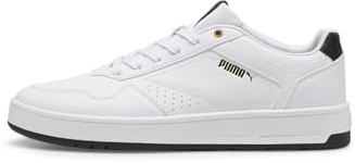 PUMA Erwachsene Court Classic Sneakers 42, White Black Gold