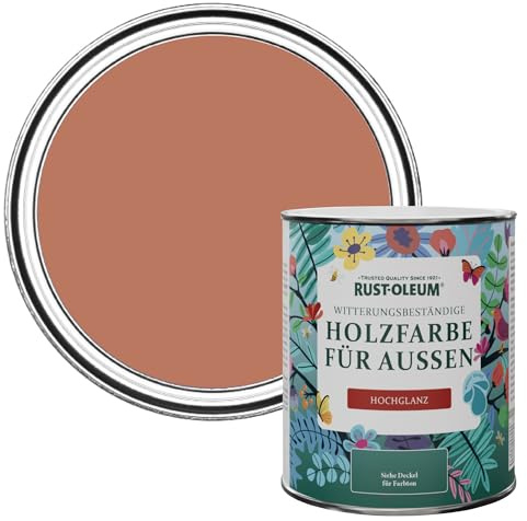 Rust-Oleum Red Mould-Resistant Garden Paint in Gloss Finish - Siena 750ml