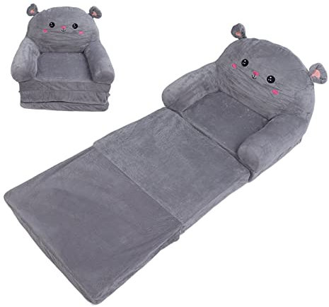 Kindercouch, Faltbare Kindersofas, 2-in-1-Sofa, Umwandelbar in Liege, Aufklappbares Kleinkind-Schlafsofa, Aufklappbares Kindersofa für Kleinkinder, (3 Schichten)