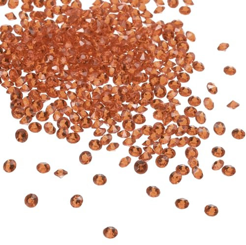 PATIKIL 5000 Pieces Transparent Diamond Crystal 4.5mm Acrylic Wedding Diamonds Table Scatter Confetti Vase Fillers Gems for Table Centerpiece Bridal Shower Party, Rose Gold