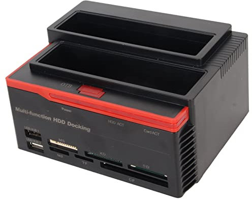 Festplattenschacht, Hot-Swap-Dual-Bay-Cloner-Funktion, HDD-Dockingstation, Plug-and-Play für PC (Jectsez85so9r3m1-12)