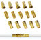 Erioscar 5 Paare F-Stecker Set - 8x7mm, 5X Verbinder & 10x F-Stecker 7mm Buchse auf Koax Stecker Verbinder Koaxialkabel verlängern, Breite Mutter mit Gummidichtung für Sat Kabel BK Anlagen