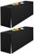 LYAFS 2er-Pack Schwarz Biertischhusse 220 x 70 cm Split-Design and Natürliche Hängekante Biertischhusse für Bierzeltgarnitur Blickdicht Waschbar Tisch für Hochzeit Sammeln Empfang Outdoor-Bankette