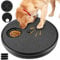 Rascador para perros con caja de golosinas, lijadora de garras con 6 compartimentos, rotación de 360°, alternativa a las cortadoras y lijadoras de garras (negro)