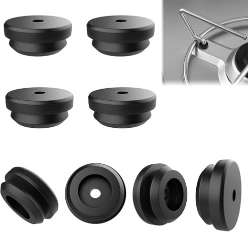 QEEROYO 8 Pezzi Piedini in Gomma Fornello Camper, 8mm Gommini per Supporti per Pentole, Piedini in Gomma Antiruggine, Accessori per Piano Cottura Camper