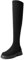 DREAM PAIRS Donna Stivali Alti Classici Donna Stivali sopra Il Ginocchio con Cerniera Laterale,Size 38.5,Camoscio-Nero,SDOB2408W