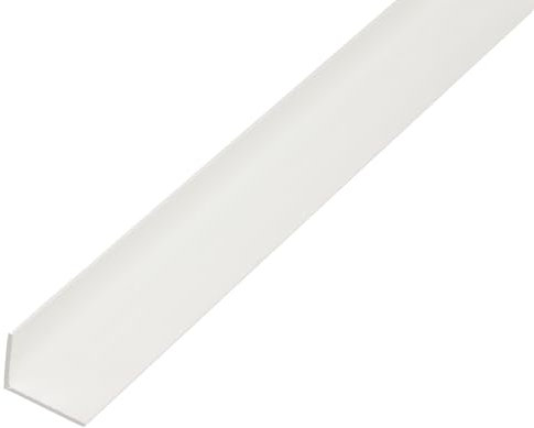 Alberts 479091 Eco Perfil angular | PVC-U, blanco, 1000 x 40 x 10 mm