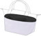 DGAZ Leichter Taschen Organizer, Seide und Dupont Papier Innentaschen für Longchamp Le Pliage Xtra XS Handtaschen, Tasche in Tasche Organizer (Schwarz)