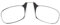 DIDINSKY Arthin Lesebrille ohne Bügel für Männer und Frauen. Leichte Brille als mobile Leselupe und Reisebrille. Perfekte Lesebrille für Frauen und Korrektionsbrille. Black +1.5
