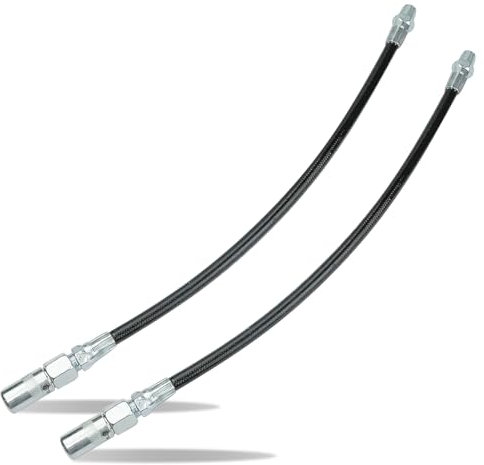 NHQ 2 Pcs Panzerschlauch für Fettpressen,Fettpresse Schlauch,Fettpresse für Schmiernippel,300 mm