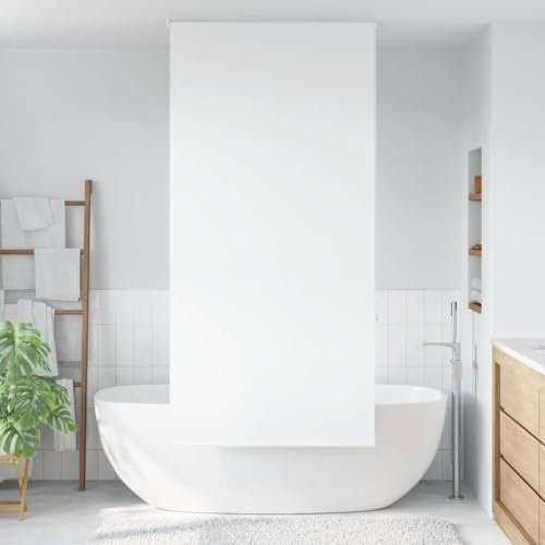 Duschrollo 130x240 cm Stoffbreite 126 cm, Somanki Spritzschutz Für Badewanne, Duschvorhang Badewanne, Badewanne Vorhang, Duschvorhang Rollo - 4014938