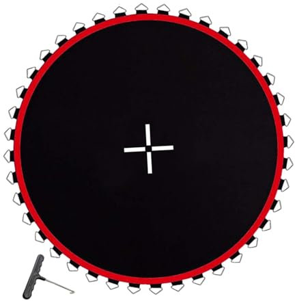 rockible Trampolin Ersatzmatte für Sprungtuch mit Metallösen, Rote 48 -Schnalle