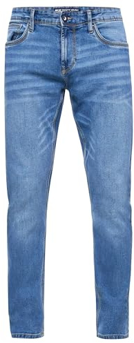 Rusty Neal Blue Used Jeanshose Klassisch Amerikanische Slim Fit Herren Jeans Hose Cotton Stretch L30 L32 L34