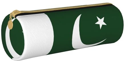 DRTGEDS Federmäppchen, aufrollbar, Motiv: Pakistan-Flagge, multifunktional, zum Organisieren von Schreibwaren, Basteln, Arbeit, weiß, Talla única, Modisch