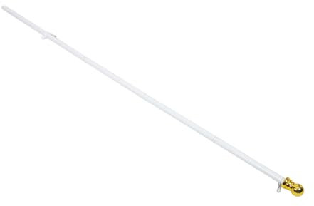 ibasenice Aluminiumlegierung Garten Fahnenmast Drehbare Metallfahnenstange Rostfrei Wetterfest Für Outdoor Dekoration Einfach Zu Montieren