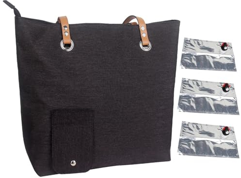 MWZBTG Wein Einkaufstasche, 33 X 32 Cm Weinhandtasche Mit Zapfhahn, Wei-n Tragetasche, Tragbare Weinausgabetasche, Geldbörse Aus Oxford-Stoff Mit 3 Verstecktem Spender, Lichtbeständige Umhängetasc