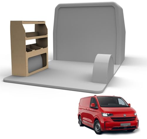 For VW Transporter 2024+ Plywood Racking Shelving Van Storage | Only fits Short (L1) Wheelbase, Tool Storage for Passenger Side