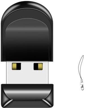 Yarryuter USB Flash Drives Mini Black Waterproof High-Speed Pen Drive Portable Memory Stick for PC Storage A2