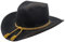 Stetson Men's Fort Crushable Wool Leather Hatband Western Cowboy Hat - Black