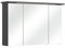 Pelipal - Velo/CESA III - 115 cm - Spiegelschrank, Kranz mit LED Beleuchtung, Anthrazit Dekor