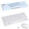 SUNIN Teclado y Raton inalambrico Mini en español Ñ para Ordenador PC+ Funda Silicona 32022 pequeño