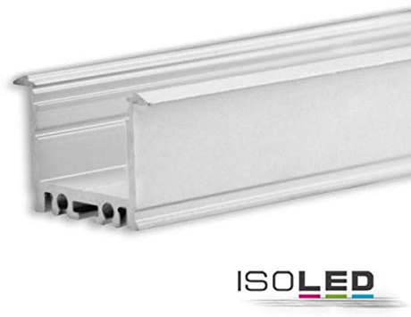 ISOLED LED-Aufbauprofil DIVE20 IL-ALU20 Silber, 200cm, Für max. 20mm LED-Streifen