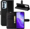 Fertuo Hülle für Oppo Find X3 Lite 5G, Handyhülle Leder Flip Case Tasche mit Standfunktion, Kartenfach, Magnetschnalle, Silikon Bumper Schutzhülle Cover für Oppo Find X3 Lite 5G, Schwarz