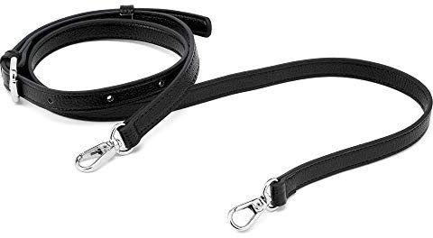 ZOUIQSS Frauen Leder Schulterriemen Trageriemen,Tasche Schultergurte Gurt Riemen für Geldbörse Handtaschen,verstellbare Ersatz Crossbody Bag Strap Tragegurt Umhängegurt (schwarz)