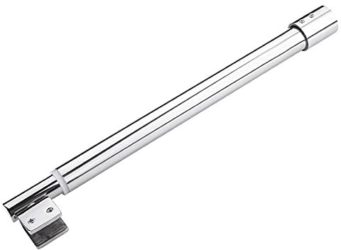 KEMANDUO barra de soporte estabilizador de pared de vidrio para cuarto de ducha de acero inoxidable longitud total 60-80 cm (290-300 mm ajustable), puede sujetar vidrio de 8-12 mm de espesor