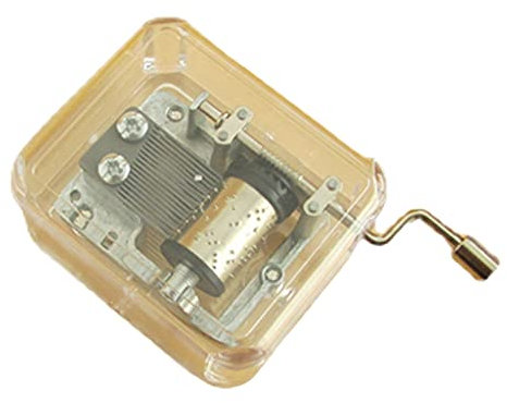 Sharplace Kunststoff Mechanische Handkurbel Spieluhr Busy Board Motorik Zubehör für Geburtstags