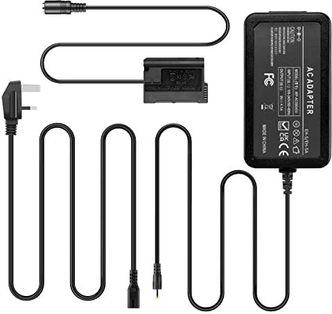 EH-5 AC Power Adapter EP-5B DC Coupler EN-EL15 Dummy Battery for Nikon Z7 Z6 D7500 D7200 D7100 D7000 D850 D810 D800 D800E D750 D610 Cameras