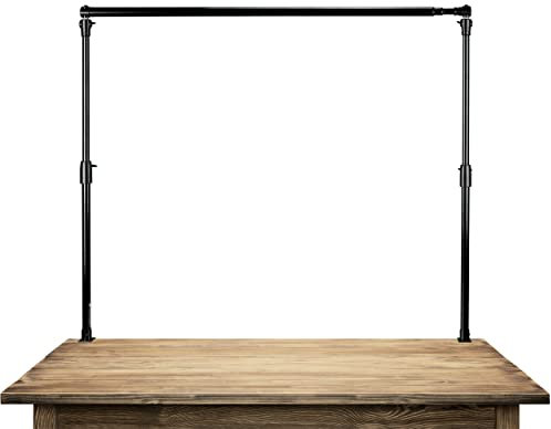Bresser Tabletop Hintergrundsystem 60 x 300 cm zum Klemmen, platzsparend für Fotohintergrund Systeme, für Video & Green Screen, für Leinwände aus Papier & Stoff